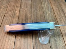 Henckels by Boker 4 Blade Stockman Deep Blue Pin Feather Jigged Bone