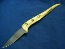 CUSTOM CB STAG ANTLER HUNTING SKINNING FIXED BLADE SKINNER SURVIVAL PATCH ART KNIFE KNIVES BREWER