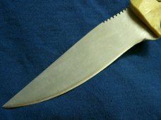CUSTOM CB STAG ANTLER HUNTING SKINNING FIXED BLADE SKINNER SURVIVAL PATCH ART KNIFE KNIVES BREWER