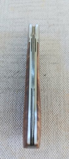 Ishikawa Tailored Knives Maple and Damascus Lannys Clip Slipjoint...4" clod..3" blade..Coa and pouch