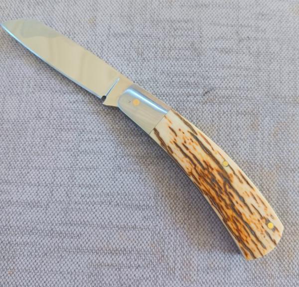 Steve Vanderkolff Mammoth Native, 4"cld..White Crackle,Smooth...Cpm154..integral bolsters 