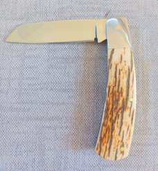 Steve Vanderkolff Mammoth Native, 4"cld..White Crackle,Smooth...Cpm154..integral bolsters 