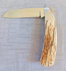 Steve Vanderkolff Mammoth Native, 4"cld..White Crackle,Smooth...Cpm154..integral bolsters 