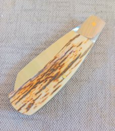 Steve Vanderkolff Mammoth Native, 4"cld..White Crackle,Smooth...Cpm154..integral bolsters 