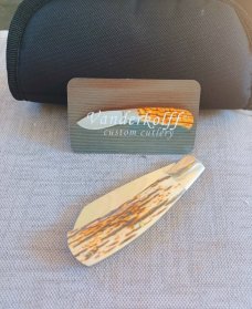 Steve Vanderkolff Mammoth Native, 4"cld..White Crackle,Smooth...Cpm154..integral bolsters 