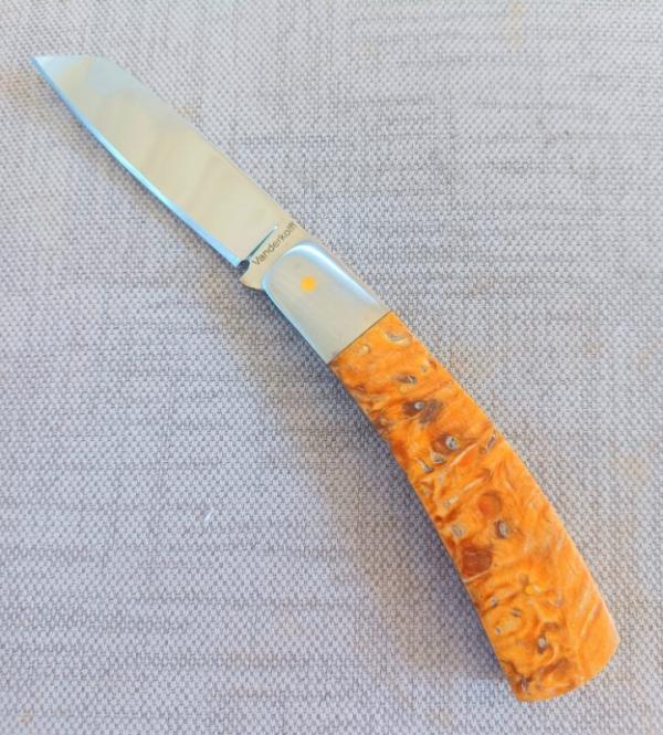 Steve Vanderkolff Musk Ox Native, 4"cld..Rare Scales..,Smooth...Cpm154..integral bolsters 