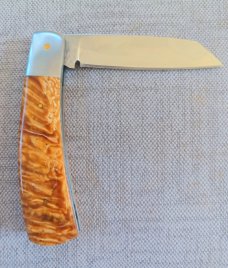 Steve Vanderkolff Musk Ox Native, 4"cld..Rare Scales..,Smooth...Cpm154..integral bolsters 