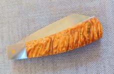 Steve Vanderkolff Musk Ox Native, 4"cld..Rare Scales..,Smooth...Cpm154..integral bolsters 