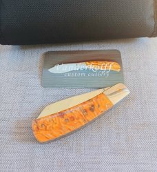 Steve Vanderkolff Musk Ox Native, 4"cld..Rare Scales..,Smooth...Cpm154..integral bolsters 
