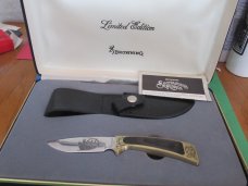 Browning Limited Edition Elk Blade Etched 1 of 3000 Sportsman Fixed Blade