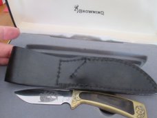 Browning Limited Edition Elk Blade Etched 1 of 3000 Sportsman Fixed Blade 
