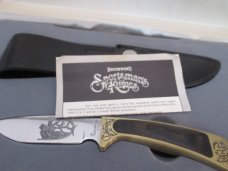 Browning Limited Edition Elk Blade Etched 1 of 3000 Sportsman Fixed Blade 