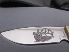 Browning Limited Edition Elk Blade Etched 1 of 3000 Sportsman Fixed Blade 