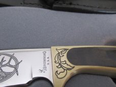 Browning Limited Edition Elk Blade Etched 1 of 3000 Sportsman Fixed Blade 