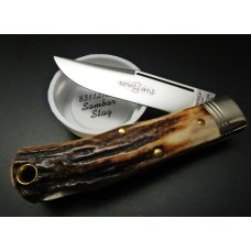 Great Eastern Cutlery Northfield UN-X-LD #83 Tascosa Lockback Sambar Stag GEC 831121LB