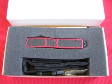 Rare Early Microtech 2005 Red MAKORA Fire Ant OTF Switchblade Knife - New In Box w/Paperwork !