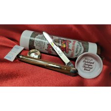 Great Eastern Cutlery Stabilized Antique Chestnut 892121 SS New, Mint in Tube with Pin & Waxed Paper