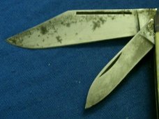 VINTAGE ANTIQUE IMPERIAL PROV USA EQUAL END CIGAR JACK FOLDING POCKET KNIFE KNIVES OLD CRACKED ICE