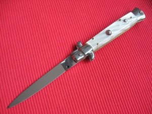 Vintage Italian 1980's 9" Stiletto Switchblade Knife.