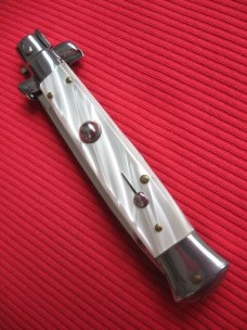 Vintage Italian 1980's 9" Stiletto Switchblade Knife.