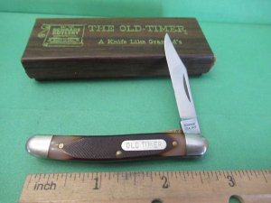 Schrade -Old Timer Small Rough Saw Cut Liner Lock Pattern # 18OT