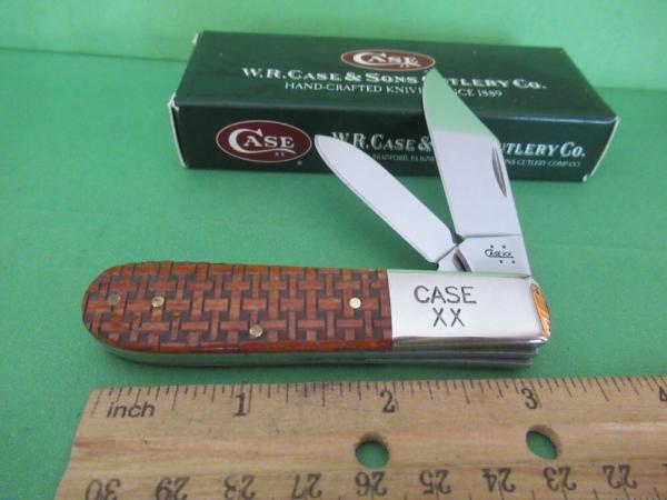 Case XX 2006 Basket Weave Chestnut Bone Barlow Pattern # 62009 1/2 SS Case XX 2006 Basket Weave Chestnut Bone Barlow Pattern # 62009 1/2 SS