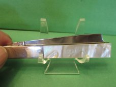 Taylor Cutlery One Arm Pearl Doctors Knife with File Work  Made in Japan