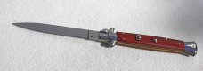 NEW FRANK BELTRAME 11" GENUINE  SANTOS MAHOGANY WOOD FLAT GRIND BLADE ITALIAN STILETTO
