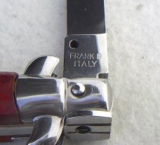NEW FRANK BELTRAME 11" GENUINE  SANTOS MAHOGANY WOOD FLAT GRIND BLADE ITALIAN STILETTO