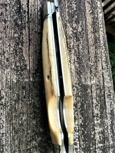 GEC NORTHFIELD 852118EO POLISHED STAG BULLET END JACK EZ OPEN KNIFE