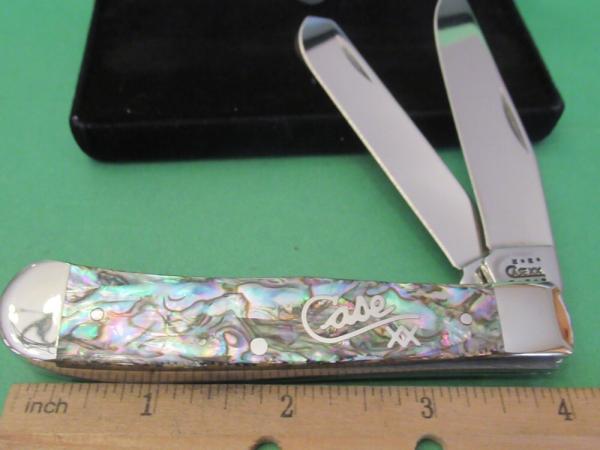 Case XX 2001 Abalone Silver Script Trapper Pattern # 8254 SS Case XX 2001 Abalone Silver Script Trapper Pattern # 8254 SS
