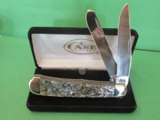 Case XX 2001 Abalone Silver Script Trapper Pattern # 8254 SS