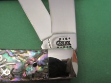Case XX 2001 Abalone Silver Script Trapper Pattern # 8254 SS