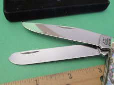 Case XX 2001 Abalone Silver Script Trapper Pattern # 8254 SS