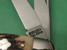 Schrade Uncle Henry Imitation Stag Handle Stockman Pattern # 897UH  