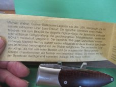 Boker Annual 2000 Year Damascus Liner Lock Design By Michael Walker 