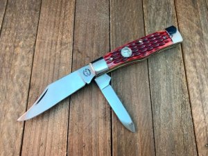 Queen for Swanner Gunstock Red Jigged Bone Early 1980’s