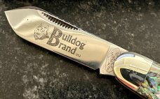 Bulldog (Great Eastern Cutlery SFO) #252109EO Little Jack, LVS Abalone Handle, New (GEC 25) 