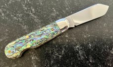 Bulldog (Great Eastern Cutlery SFO) #252109EO Little Jack, LVS Abalone Handle, New (GEC 25) 