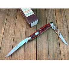 Schatt and Morgan Muskrat Crimson Red Worm Groove Bone 1 of only 100 2005