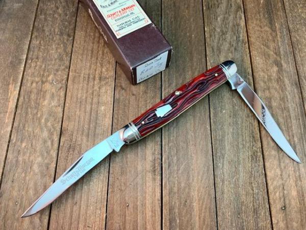 Schatt and Morgan Muskrat Crimson Red Worm Groove Bone 1 of only 100 2005 Schatt and Morgan Muskrat Crimson Red Worm Groove Bone 1 of only 100 2005