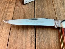 Schatt and Morgan Muskrat Crimson Red Worm Groove Bone 1 of only 100 2005