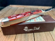 Schatt and Morgan Muskrat Crimson Red Worm Groove Bone 1 of only 100 2005
