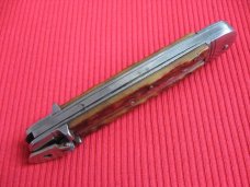 Rare Early Vintage German N. SCHREIBER & SONS SOLINGEN GERMANY Jigged Bone Leverlock Knife