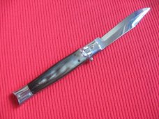 Vintage Italian Fishtail Leverlock Switchblade Knife.