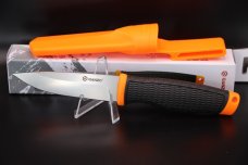 Ganzo G806-OR Fixed Blade Knife 8CR14 Stainless Steel Blade Ergonomic Anti-Slip Handle