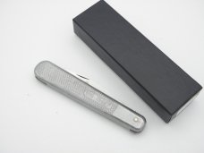 Queen Cutlery - Big Chief #45S: 5” closed, cast aluminum frame and serrated stainless steel