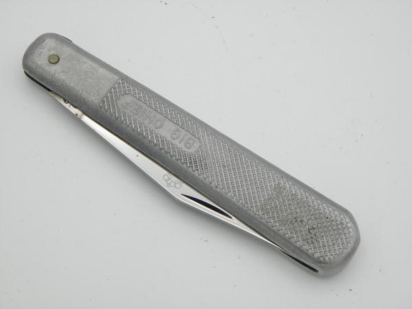 Queen Cutlery #45 Big Chief folding knife:  5” overall, cast aluminum handles and 440 stainless 