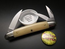 Great Eastern Cutlery Tidioute #62 Pocket Carver Smooth White Bone GEC 620320