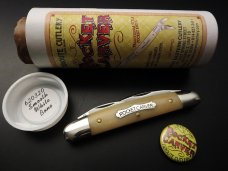 Great Eastern Cutlery Tidioute #62 Pocket Carver Smooth White Bone GEC 620320
